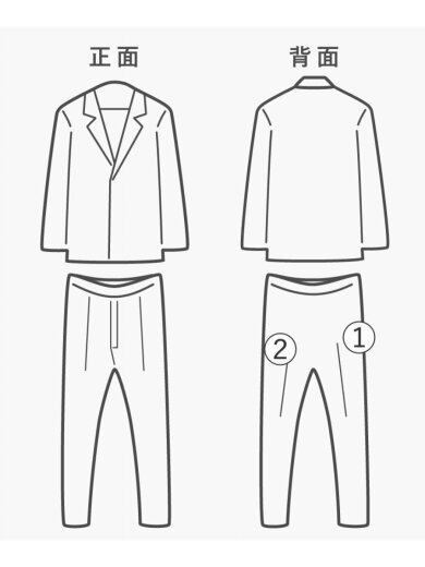 商品画像：スーツ/XL/ウール/NVY/ストライプ/FC-ST-68428 7