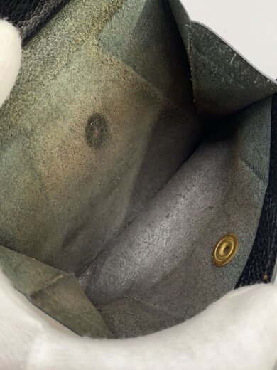 商品画像：2つ折り財布/レザー/BLK/無地/メンズ 5