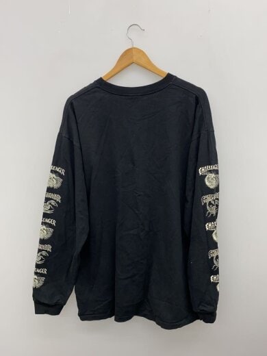 商品画像：長袖Tシャツ/XL/コットン/BLK/無地 2