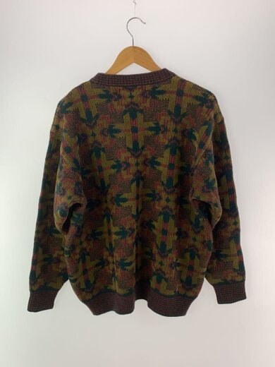 商品画像：ニット・セーター(厚手)/M/ウール/KHK/総柄/ASS-Ｓ043 2