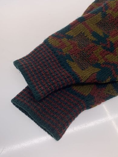 商品画像：ニット・セーター(厚手)/M/ウール/KHK/総柄/ASS-Ｓ043 6