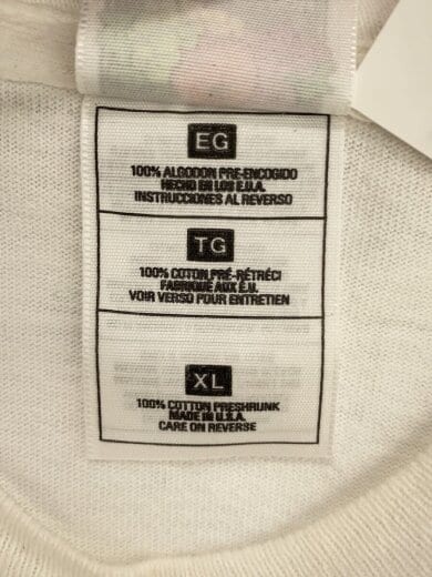 商品画像：Tシャツ/XL/コットン/WHT 4