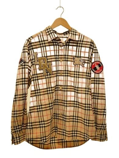 商品画像：19AW/SW1 LOGO CHECK SHIRTS/長袖シャツ/L/コットン/CML/チェック 1