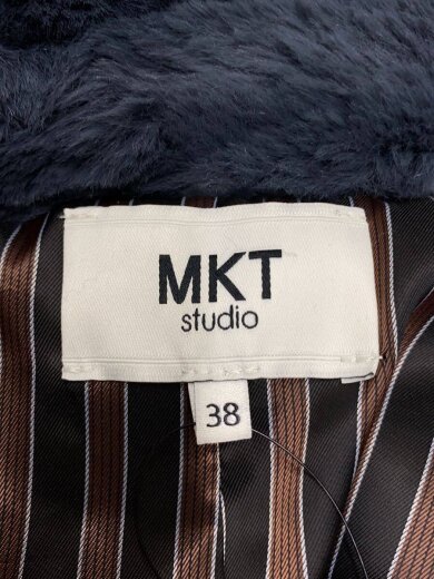 商品画像：MKT studio/コート/38/ポリエステル/BLU/無地/18-020-910-0093-3-0 3