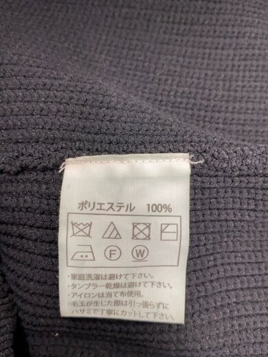 商品画像：ニットベスト(厚手)/L/ポリエステル/BLK/無地// 4