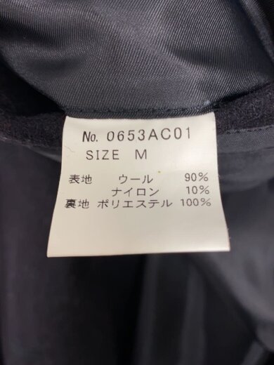 商品画像：ピーコート/M/ウール/BLK/無地/0653AC01 4