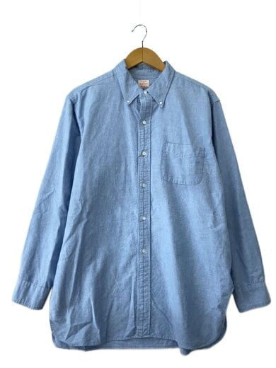商品画像：長袖シャツ/16.5/コットン/BLU/無地// 1
