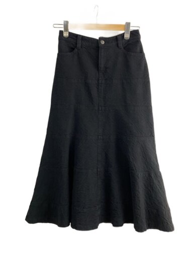 商品画像：ロングスカート/9/コットン/BLK/総柄/72-05fg07// 1