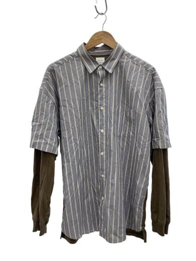 商品画像：長袖シャツ/XL/コットン/BLU/MGQ-SH03 1