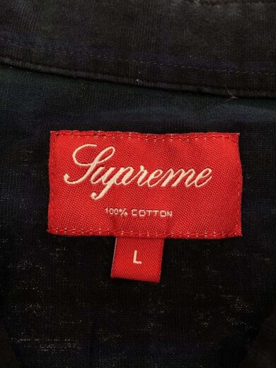 商品画像：半袖シャツ/L/コットン/ネイビー/チェック 3