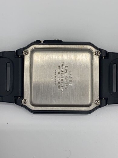 画像：CASIO腕時計/デジタル/ラバー/SLV/BLK/CA-53W3