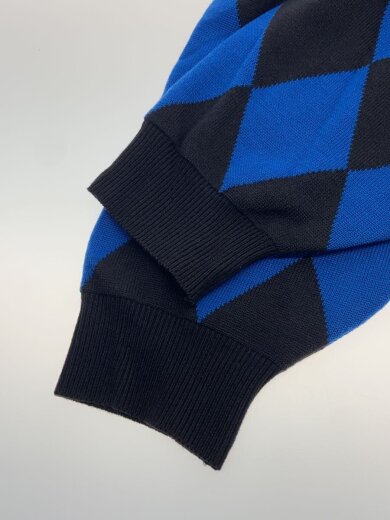 商品画像：ポロシャツ/L/ウール/BLU/アーガイル柄/VASN22002// 5