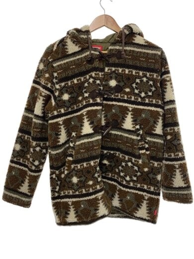 商品画像：フリースジャケット/S/ポリエステル/BRW/総柄 1