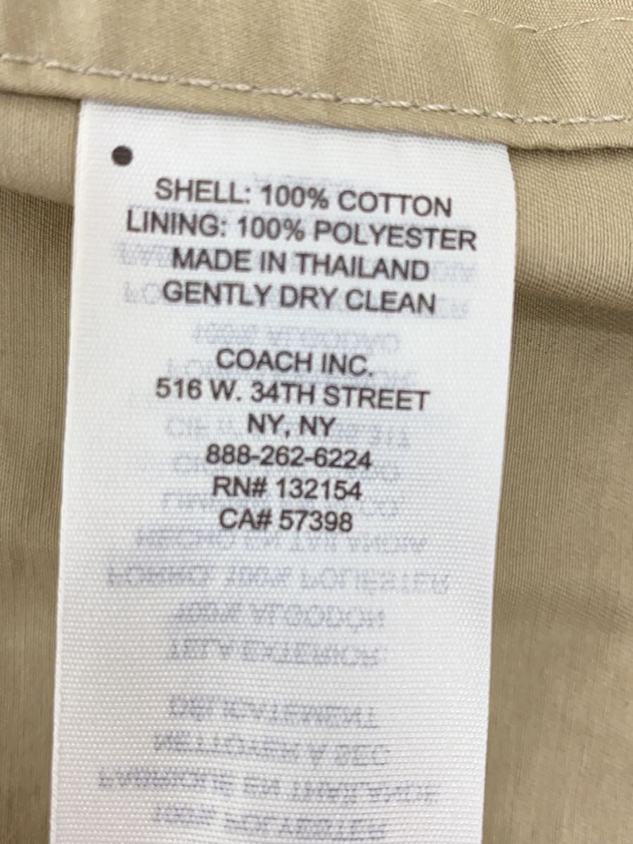COACH / コート/S/コットン/BEG/888-262-6224