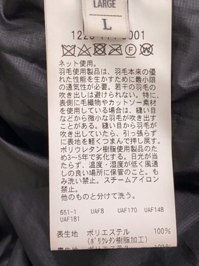 商品画像：ダウンジャケット/L/ポリエステル/GRY/1225-114-0001 4