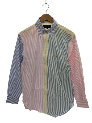 商品画像：長袖シャツ/S/コットン/マルチカラー/ストライプ/52323-81 1