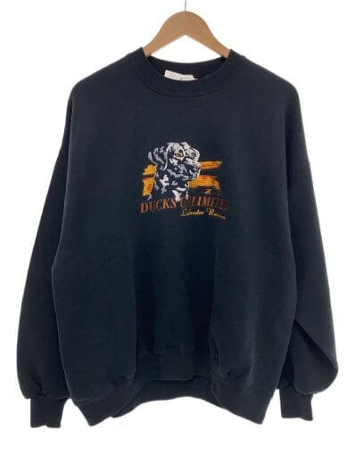 商品画像：スウェット/XL/コットン/BLK/90s/DUCKS UNLIMITED 1