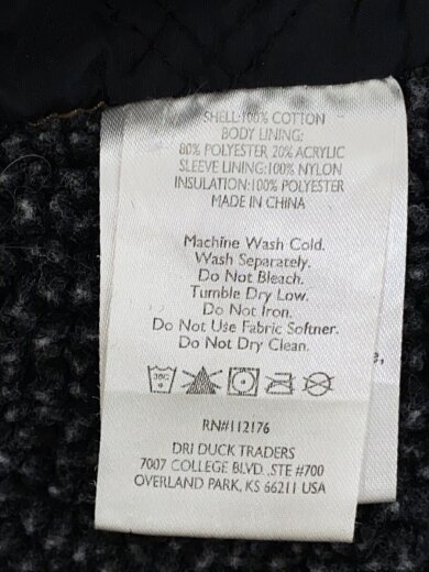 商品画像：デッキジャケット/XL/ポリエステル/CML/無地/5037/DRI DUCK// 4