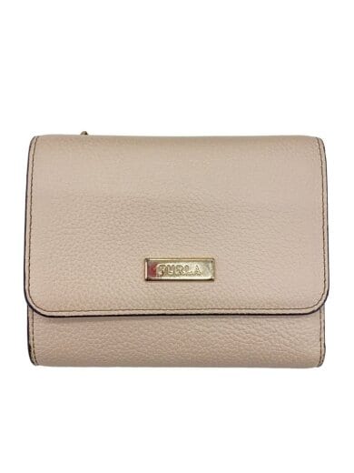 商品画像：3つ折り財布/レザー/BEG/レディース 1