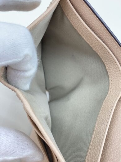 商品画像：3つ折り財布/レザー/BEG/レディース 7