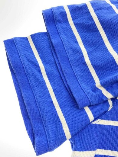 商品画像：ポロシャツ/L/コットン/BLU/ボーダー/534067-93 6