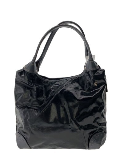 商品画像：ハンドバッグ/ウレタン加工/BLK/無地/サイドジップ有 1