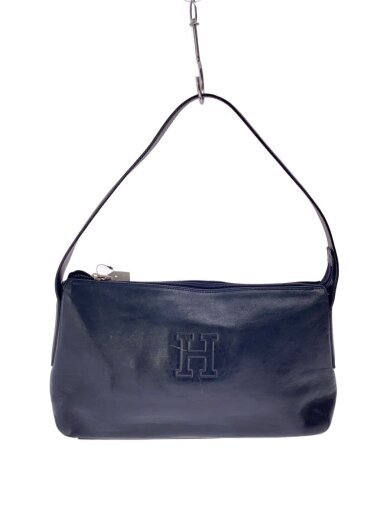 商品画像：ハンドバッグ/レザー/BLK/無地 1