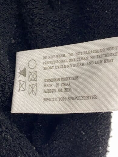 商品画像：ジップパーカー/S/コットン/BLK 5