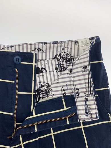 商品画像：ショートパンツ/S/コットン/NVY/チェック/1860-153-006 3