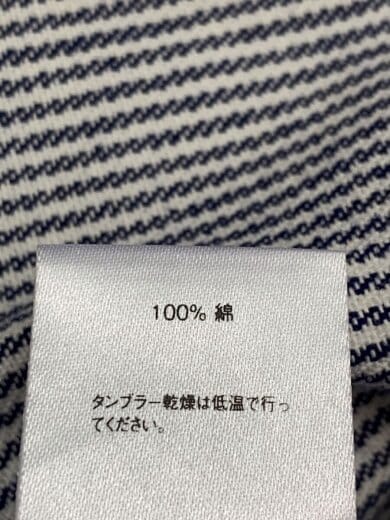 商品画像：半袖シャツ/M/コットン/BLU/ストライプ/14SS/ハーフジップ/ワークシャツ// 4