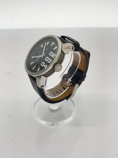 商品画像：クォーツ腕時計/アナログ/レザー/BLK/BLK/DZ-1373 2