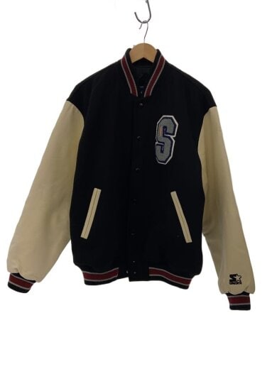 商品画像：スタジャン/L/ウール/BLK/B474-TT151M 1