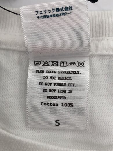 商品画像：Tシャツ/S/コットン/WHT 4