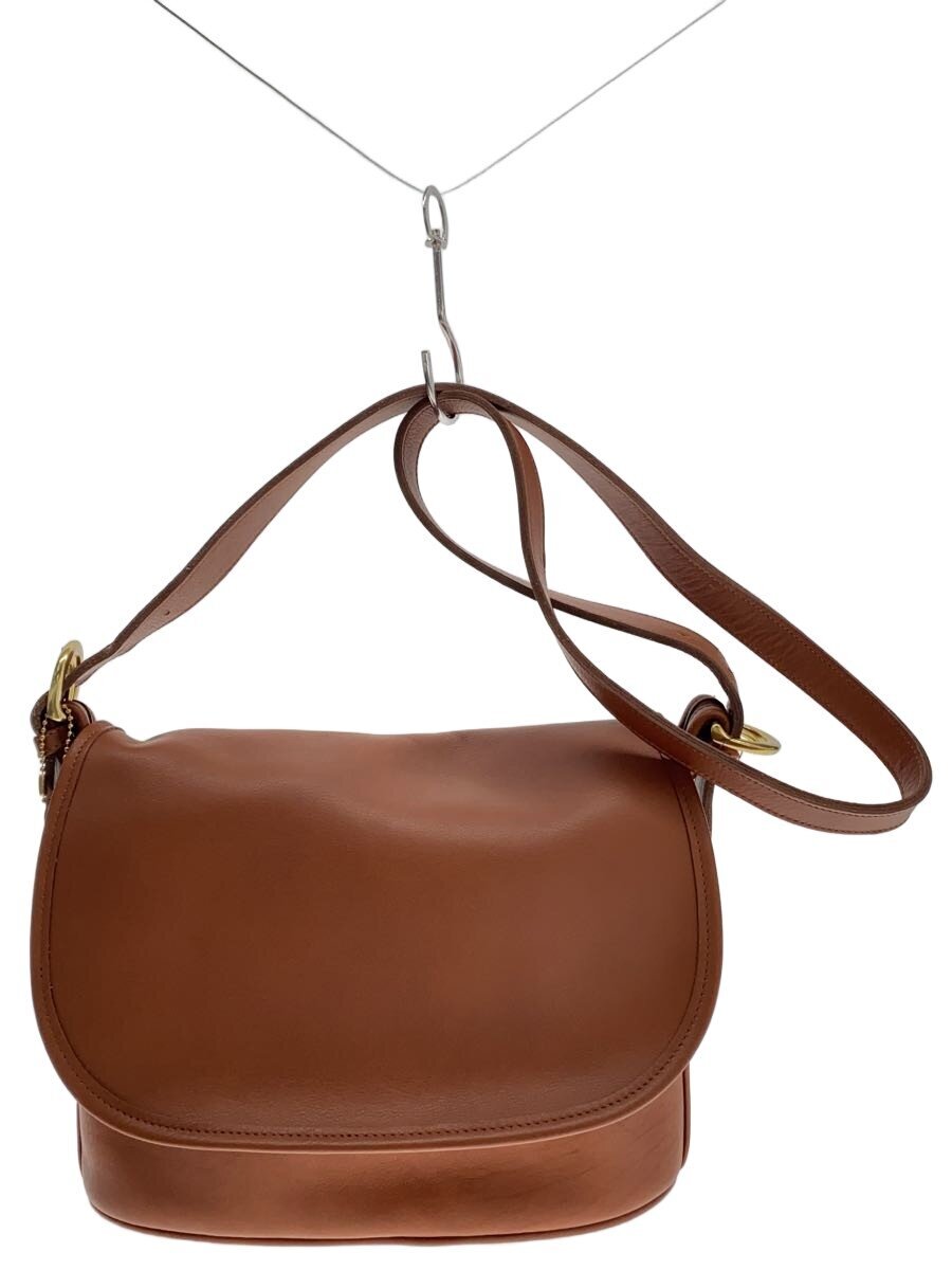 COACH / ショルダーバッグ/レザー/BRW/無地/4150