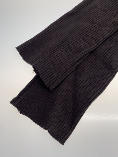 商品画像：リブテレコIラインワンピース/長袖ワンピース/38/コットン/ブラウン/669-0219036 5