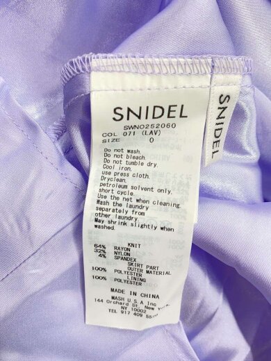 商品画像：25AW/ドッキングワンピ/ノースリーブワンピース/0/レーヨン/パープル/SWNO252060// 3