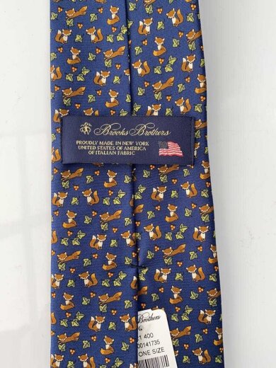 商品画像：ネクタイ/シルク/NVY/総柄/メンズ 3