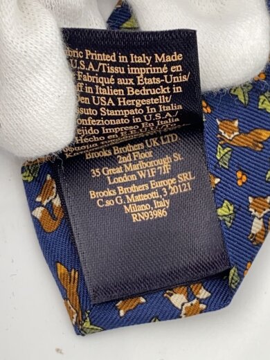 商品画像：ネクタイ/シルク/NVY/総柄/メンズ 4