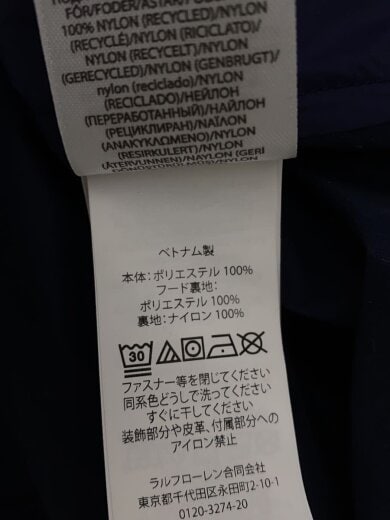 商品画像：マウンテンパーカ/L/ポリエステル/NVY/無地 4