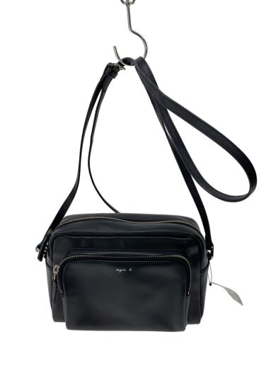 商品画像：ショルダーバッグ/レザー/BLK/無地/FS34 1