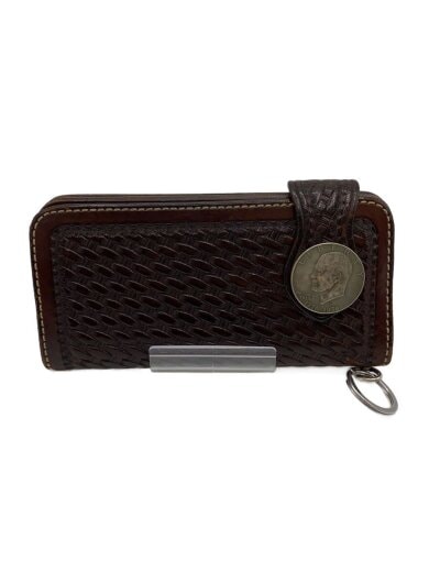 商品画像：長財布/レザー/BRW/無地/メンズ 1