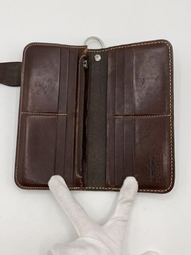 商品画像：長財布/レザー/BRW/無地/メンズ 4