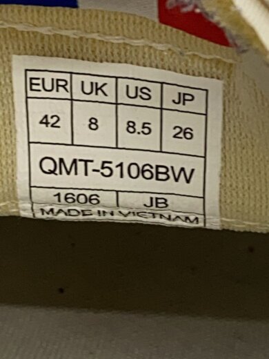 商品画像：ローカットスニーカー/26cm/BLK/qmt-5106bw 5