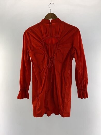 商品画像：長袖ブラウス/FREE/コットン/RED/無地/02120441080 2