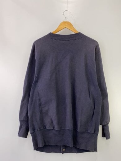 商品画像：カーディガン(薄手)/L/コットン/NVY/REVERSE WEAVE/スナップカーディガン/単色タク// 2