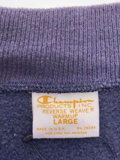 商品画像：カーディガン(薄手)/L/コットン/NVY/REVERSE WEAVE/スナップカーディガン/単色タク// 3