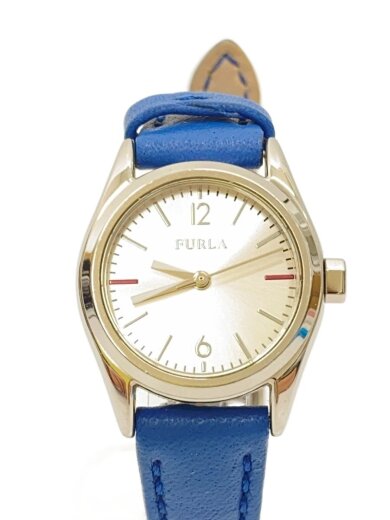 商品画像：クォーツ腕時計/アナログ/レザー/SLV/BLU/4251101506-44750 1