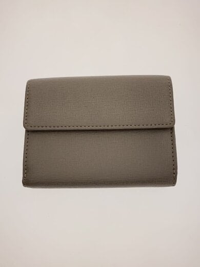 商品画像：3つ折り財布/レザー/BEG/無地/レディース 2