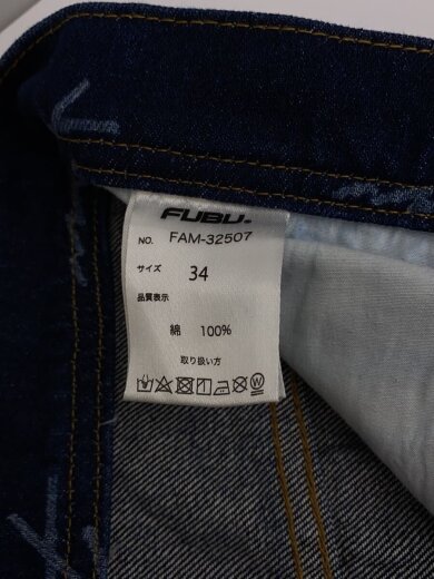 商品画像：ボトム/34/デニム/NVY/総柄/fam-32507 5