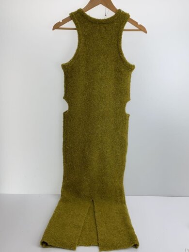 商品画像：ノースリーブワンピース/FREE/ウール/YLW/無地/24RF-2270 2